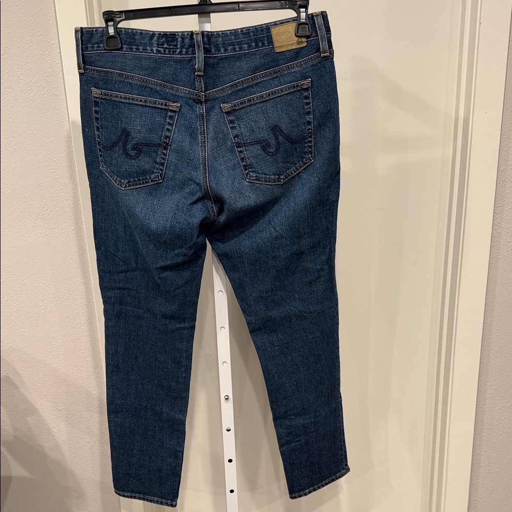 AG Adriano Goldschmied Beau Slouchy Skinny High Rise Jeans Dark Wash 30 - Picture 5 of 13